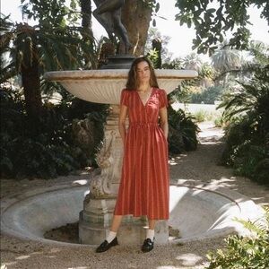 Christy Dawn Dawn dress in red, size medium.